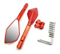 Espejo Retrovisor De Motocicleta, Espejos Laterales De Aluminio Para Suzuki GSF600, Para Bandit, Para BURGMAN 400 GS 500E 1000 GSX250(Orange)