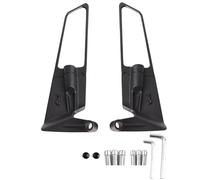 Espejo retrovisor de motocicleta Espejos retrovisores para motocicleta MT 07 MT07 MT 09 MT09 SP MT 10 MT10 SP Kits de espejos con aletas Stealth para girar Espejos ajustables(Large White Lenses2)