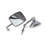 Espejo Retrovisor De Motocicleta Espejos Retrovisores Universales Cromados De 10 Mm Motocicleta, Motocross, Scooter, Bicicleta Eléctrica, Carreras, Espejo Lateral Trasero Espejos para Motocicleta