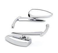 Espejo Retrovisor De Motocicleta Para Davidson Road King Para Yamaha V-star Vstar XVS Para Shadow Spirit Velorex(Silver)