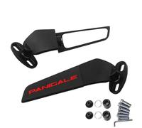 Espejo retrovisor de Motocicleta para Ducati Panigale V2 V4 V4S 899 959 1199 1299 Motocicleta CNC Espejo retrovisor ala Fija(Black-c)