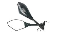 Espejo Retrovisor De Motocicleta para Hon&da, para Suzuki, para Yam&aha, para Duc&ati, Luces De Giro, Espejos Laterales con Indicador De Señal De Giro De 10mm Espejos retrovisores