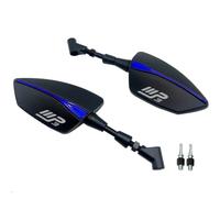 Espejo retrovisor de motocicleta Para PIAGGIO MP3 125 250 300 400 500 Espejo Retrovisor Ajustable Motocicleta Espejos Retrovisores Laterales Izquierdo Y Derecho(MP3-Blue 9)