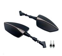 Espejo retrovisor de motocicleta Para PIAGGIO MP3 125 250 300 400 500 Espejo Retrovisor Ajustable Motocicleta Espejos Retrovisores Laterales Izquierdo Y Derecho(Silver 3)