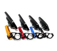 Espejo retrovisor de Motocicleta para XMAX250 300 125 400 Motocicleta 22mm 7/8 "empuñaduras de Manillar Espejos retrovisores Laterales(Silver-a)