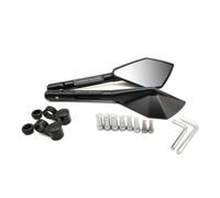 espejo retrovisor de motocicleta Para XTZ700 TENERE XT1200Z SUPER WR250F YZF R1 CNC espejo retrovisor UN&IVE&RSAL de aluminio para motocicleta espejos laterales para Moto(Black)