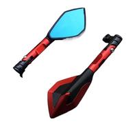 Espejo Retrovisor De Motocicleta para Yamaha Ys 150 Tmax 530 TDM 850 Fz6n Mt10 C8 Nmax 155 para Fazer8 Etc Espejos Laterales Espejos Laterales(Rojo)