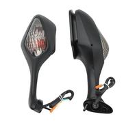 Espejo retrovisor de motocicleta Retrovisores Moto Compatible Con Honda CBR1000RR VFR1200 Espejo Retrovisor Para Motocicleta Señal De Giro Espejos Laterales Plegables(Smoked-fold)