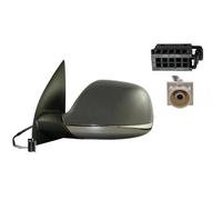 Espejo retrovisor derecho elett term negro para vw amarok 2013- sistema radio 5 + 1 pin crom