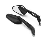 Espejo Retrovisor Espejo Retrovisor Universal Motocicleta M10 con Carcasa Negra Varilla Giratoria 360 Grados Piezas Plegables Laterales Ajustables Retrovisor Lateral