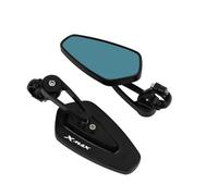 Espejo retrovisor Espejos Retrovisores Para Motocicleta, Empuñaduras De Barra De 22mm Y 7/8 ", Espejos Laterales Retrovisores Para YAMAHA XMAX250 XMAX 300 X-MAX 250 125 400 Espejo del manillar(Negro,A
