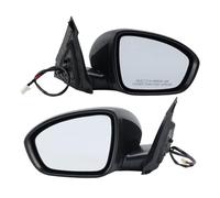 Espejo Retrovisor Exterior Conjunto Para Nissan Para Altima 2019-2024 3 Pines Montaje De Espejo Retrovisor Lateral Primer Negro Plegable Manual(1 pair)