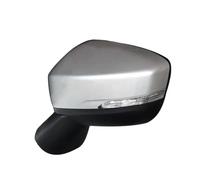 Espejo Retrovisor Exterior De Coche Con Luz De Señal De Giro Espejo Lateral Inverso Para Mitsubishi Para Eclipse Para Cross 2018 2019 IENQBVL(Only Left Silver)