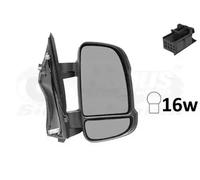 Espejo retrovisor exterior derecha espejo completo 0983802 VAN WEZEL para FIAT