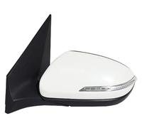 Espejo Retrovisor Exterior Para Hyundai I20 Espejos Ala Extrínsecos Completos Plegables Eléctricos 5 6 8 Pasadores Alambre Laterales Traseros(White,6 Wire Left)