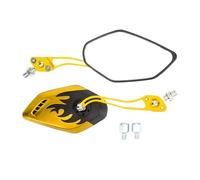 Espejo Retrovisor For Motocicleta, Accesorios De Modificación Universal For Vehículo Eléctrico Ajustable Giratorio De 360 °(Gold)