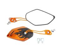 Espejo Retrovisor For Motocicleta, Accesorios De Modificación Universal For Vehículo Eléctrico Ajustable Giratorio De 360 °(Orange)