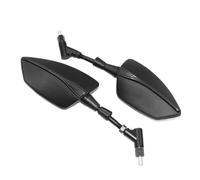 Espejo retrovisor Giratorio para Motocicleta Espejo Retrovisor para Motocicleta, Espejo Lateral para Manillar, Apto para Motocicleta, Scooter, Bicicleta, Extremo Trasero del Manillar.(NO L Black)