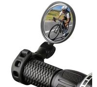 Espejo retrovisor izquierdo para bicicleta eléctrica, giratorio 360° y plegable, HD, convexo, gran angular, espejo de extremo de manillar para bicicleta de montaña, bicicleta de carretera, bicicleta