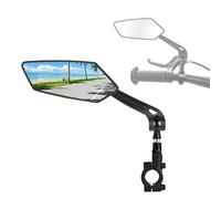 Espejo retrovisor izquierdo para bicicleta, plegable y giratorio 360°, espejo retrovisor universal para bicicleta/bicicleta eléctrica/bicicleta de montaña con visión sin distorsión, fácil montaje