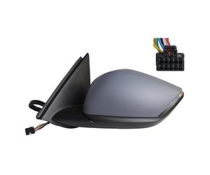 Espejo retrovisor izquierdo plegable eléctrico negro para C4 2021 - Sonda de intermitentes negra brillante