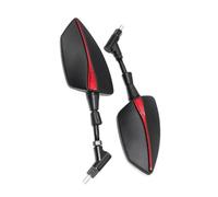 Espejo Retrovisor Izquierdo Y Derecho Motocicleta Para KYMCO Para Downtown 300, 300i, 350i, 200i Y Para Xciting 250, 400(Red)