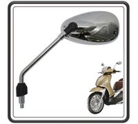 Espejo retrovisor lado izquierdo cromado para Piaggio Beverly 300 pulgadas desde 2016 hasta 2020 - Piaggio Beverly 350 pulgadas, todos los modelos de 2017 a 2021 original (ver descripción)