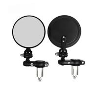 Espejo Retrovisor Lateral 2 Espejos Retrovisores Universales De 22 Mm para Manillar De Motocicleta Bicicleta Modificados Retro Plegables Color Negro Y Blanco.