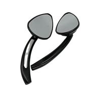 Espejo Retrovisor Lateral 2 Piezas/par Universales De 8 Mm Y 10 Mm para Motocicleta Scooter Espejos Retrovisores Laterales Convexos(Black)