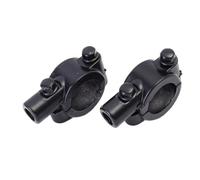 Espejo Retrovisor Lateral Abrazadera De Montaje para Espejo De Motocicleta Adaptador De Soporte De Visión Trasera Base Negra Universal 22mm 10mm 8mm De Rosca 2 Uds. Espejos Laterales(2pcs M8 Holder)