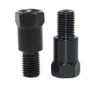 Espejo Retrovisor Lateral Adaptadores Espejo Trasero Motocicleta M10 10MM En Sentido Horario Negro Y Plateado Tornillo Cambio Rosca Antihorario Derecho E Izquierdo(M10-M10 (RL-RL))