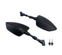 Espejo Retrovisor Lateral Ajustable Izquierdo Y Derecho Motocicleta Para PIAGGIO MP3 125 250 300 400 500(Black)