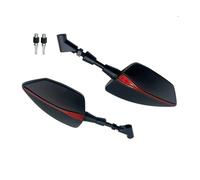 Espejo Retrovisor Lateral Ajustable Izquierdo Y Derecho Motocicleta Para PIAGGIO MP3 125 250 300 400 500(Red)