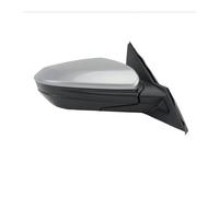 Espejo retrovisor lateral Compatible con Honda Civic 2016 2017 2018 2019 2020 3 pines espejos montaje de vidrio cubierta marco lente plegado manual(Gray right)