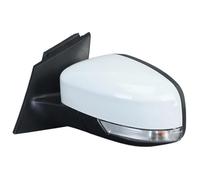 Espejo Retrovisor Lateral Con Luz Indicadora De Giro Y Lente Cristal Calefactada Para Ford Para Focus 3 Mk3 2011-2018(Blanco,izquierda)
