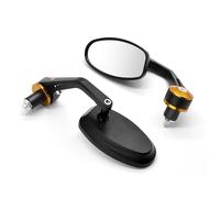 Espejo retrovisor lateral con mango de cristal blanco de 22mm para Suzuki GSF600, para Bandit GS1000, GS500, GSX1100F, para Katana(Gold)