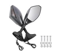 Espejo Retrovisor Lateral Con Señal De Giro Integrada Fibra Carbono Para Motocicleta Para Yamaha YZF R1/6/3 FZ1/6 600R