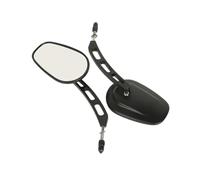 Espejo Retrovisor Lateral De 8mm, Compatible Con Harley, Road King Touring XL 883 Sportster Fatboy Dyna FXDF FLSTF Softail Springer V-ROD(Black)