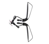 Espejo Retrovisor Lateral De Hoz Motocicleta con Luz Señal Giro Agua Que Fluye para Harley Dyna Fatboy Softail Sportster