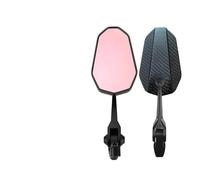 Espejo Retrovisor Lateral Espejo Retrovisor Universal para Motocicleta De 8 Mm con Forma Irregular 2026 Espejos Laterales(Purple)