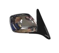 Espejo retrovisor lateral exterior de puerta de coche, compatible con Land Cruiser LC100 4500 4700 LX470 1998-2007, plegable eléctrico de 3 cables (negro izquierdo).(Chrome Right)