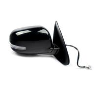 Espejo Retrovisor Lateral For Mitsubishi For Outlander 2014 2015 2016 2017 2018 2019 9 Pins Car Rearview Assembly Side Mirror Power Heated Turn Signal(Negro,bien)