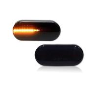 Espejo Retrovisor Lateral Intermitentes Luz For Octavia LED Dynamic Side Marker Light Turn Signal Lamp Indicator Lights(Smoke Dynamic)
