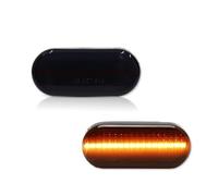 Espejo Retrovisor Lateral Intermitentes Luz For Octavia LED Dynamic Side Marker Light Turn Signal Lamp Indicator Lights(Smoke NO Dynamic)