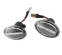 Espejo Retrovisor Lateral Intermitentes Luz Para Fiat 500 500c 500l Para Abarth 500 595 695 Flecha Luces Indicador Lateral Coche Luces Guardabarros Señal Giro Lámparas Dinámicas(Crystal style)
