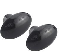 Espejo Retrovisor Lateral Intermitentes Luz Para Ford Para KA 2009-On Lámparas Dinámicas Luz Flecha Luces Posición Lateral Coche Señal Giro Guardabarros Luces Accesorios Coche(Smoked black)