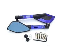Espejo Retrovisor Lateral Motocicleta Para Suzuki GSX-S1000 GSX1400 SFV650 SV650/A DL250 DL650A C109R/RT Espejo Retrovisor Universal Para Motocicleta Cristal Azul(Blue)