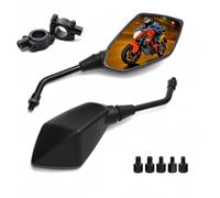 Espejo retrovisor Lateral para Kawasaki Vulcan 800 Classic 1995-2006, Manillar de Moto con Fijaciones M8 M10 Accesorio de Repuesto y modificación