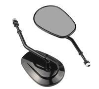 Espejo Retrovisor Lateral Para Motocicleta Para Harley Switchback FLD Street Bob FXDB FXDF Low Rider FXDL Wide Glide FXDWG Softail Slim FLS 8mm(Negro)