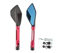 Espejo Retrovisor Lateral para Motocicleta para K1300 K1200 F800 F650 G650 HP2 con Manillar Giratorio De 360° Y Reflector Plegable Espejo Reflector(Rojo)